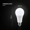 BEC LED A65 E27 17W 3000K ALB CALD CIP CREE