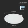 PANOU LED ROTUND INCORPORABIL 12W 4000K ALB NEUTRU