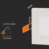 PANOU LED PATRAT INCORPORABIL 6W 6400K ALB RECE PANOU LED PATRAT INCORPORABIL 6W 6400K ALB RECE