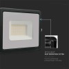 REFLECTOR LED SMD 30W 6400K IP65 - NEGRU