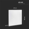 PANOU LED 40W 60CM X 60CM 6400K ALB RECE