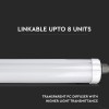 CORP ILUMINAT LED 120CM 36W 6400K ALB RECE IP65