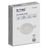 PANOU LED 3W ROTUND 6400K ALB RECE
