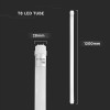 TUB LED T8 G13 PLASTIC 18W 120CM 6400K ALB RECE, CIP CREE