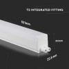 CORP ILUMINAT LED T5 7W 60CM 3000K ALB CALD CIP SAMSUNG