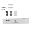 CORP ILUMINAT LED T5 16W 120CM 3000K ALB CALD CIP SAMSUNG