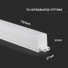 CORP ILUMINAT LED T5 16W 120CM 3000K ALB CALD CIP SAMSUNG