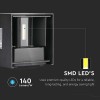 CORP ILUMINAT LED 6W IP65 3000K ALB CALD