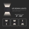 CORP ILUMINAT LED 6W IP65 3000K ALB CALD
