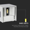 CORP ILUMINAT LED 6W IP65 3000K ALB CALD