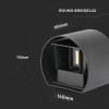 LAMPA LED 6W IP65 4000K - NEGRU