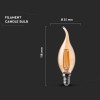 BEC LED E14 4W CU FILAMENT 2200K ALB CALD BEC LED E14 4W CU FILAMENT 2200K ALB CALD