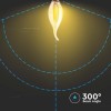 BEC LED E14 4W CU FILAMENT 2200K ALB CALD BEC LED E14 4W CU FILAMENT 2200K ALB CALD