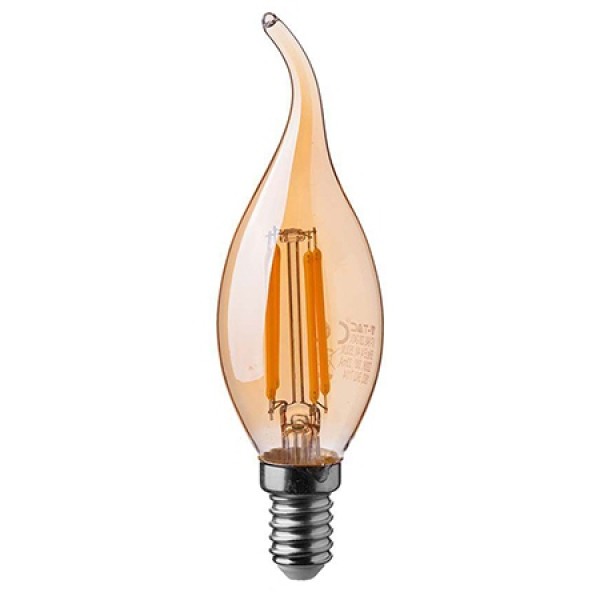 BEC LED E14 4W CU FILAMENT 2200K ALB CALD BEC LED E14 4W CU FILAMENT 2200K ALB CALD