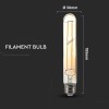 BEC LED T30 E27 CU FILAMENT 6W 2200K ALB CALD