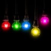 BEC LED G45 E27 2W CU FILAMENT LUMINA VERDE
