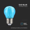 BEC LED G45 E27 2W CU FILAMENT LUMINA ALBASTRA