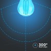BEC LED G45 E27 2W CU FILAMENT LUMINA ALBASTRA