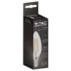 BEC LED E14 6W CU FILAMENT 4000K ALB NEUTRU