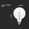 BEC LED G125 E27 12.5W CU FILAMENT 3000K ALB CALD