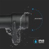 LAMPA GRADINA IP65 12W 4000K ALB NEUTRU - NEGRU