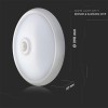 PLAFONIERA LED 12W IP20 SENZOR DE MISCARE 6400K ALB RECE PLAFONIERA LED 12W IP20 SENZOR DE MISCARE 6400K ALB RECE