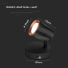 LAMPA LED MONTAJ PERETE 6W 4000K ALB NEUTRU - NEGRU