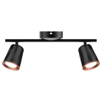 LAMPA LED MONTAJ PERETE 2X6W 4000K ALB NEUTRU - NEGRU
