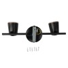 LAMPA LED MONTAJ PERETE 2X6W 4000K ALB NEUTRU - NEGRU LAMPA LED MONTAJ PERETE 2X6W 4000K ALB NEUTRU - NEGRU