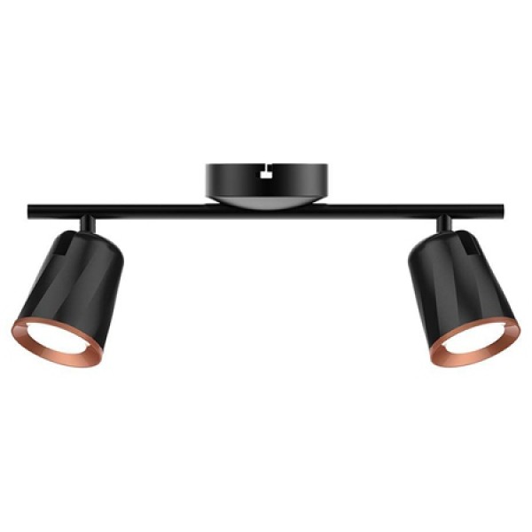 LAMPA LED MONTAJ PERETE 2X6W 4000K ALB NEUTRU - NEGRU LAMPA LED MONTAJ PERETE 2X6W 4000K ALB NEUTRU - NEGRU
