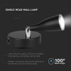 LAMPA LED MONTAJ PERETE 4.5W 4000K ALB NEUTRU - NEGRU LAMPA LED MONTAJ PERETE 4.5W 4000K ALB NEUTRU - NEGRU