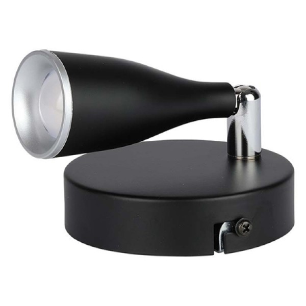 LAMPA LED MONTAJ PERETE 4.5W 4000K ALB NEUTRU - NEGRU LAMPA LED MONTAJ PERETE 4.5W 4000K ALB NEUTRU - NEGRU