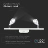 LAMPA LED MONTAJ PERETE 9W 4000K ALB NEUTRU - ALB