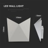 LAMPA LED 5W 4000K ALB NEUTRU IP65 - GRI