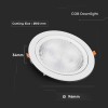 PANOU LED UNGHI REGLABIL 10W 6400K ALB RECE