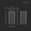 POWER BANK 10000MAH CU CABLU 30CM TIP C  -  NEGRU