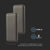 POWER BANK 10000MAH CU CABLU 30CM TIP C  -  GRI ANTRACIT