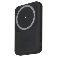 POWER BANK 10000MAH CU INEL MAGNETIC INCARCARE WIRELESS - NEGRU