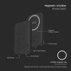 POWER BANK 10000MAH CU INEL MAGNETIC INCARCARE WIRELESS - NEGRU