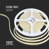 Banda led cob 24v rosu ip67 - 10w, 840 lm, 320 led/m