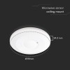 SENZOR DE MISCARE 1000W 360GR IP20 - ALB