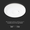 SENZOR DE MISCARE 1000W 360GR IP20 - ALB
