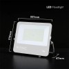 REFLECTOR LED SMD 150W 135LM/W 6400K IP65  NEGRU, CIP CREE
