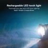 LANTERNA LED 10W ALUMINIU CU INCARCARE USB TIP C LANTERNA LED 10W ALUMINIU CU INCARCARE USB TIP C