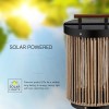 LAMPA SOLARA 2.4W 3000K IP65 - NEGRU/MARO