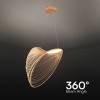 PENDUL LED 10W DESIGN DIN LEMN 3000K
