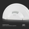 LAMPA PERETE LED 10W IP54 SENZOR DE MISCARE 3IN1 - ALB LAMPA PERETE LED 10W IP54 SENZOR DE MISCARE 3IN1 - ALB