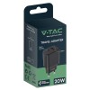 INCARCATOR RETEA QC 20W USB SI TIP C - NEGRU