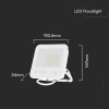 REFLECTOR LED SMD 50W 6500K IP65 CIP SAMSUNG - ALB/GRI REFLECTOR LED SMD 50W 6500K IP65 CIP SAMSUNG - ALB/GRI