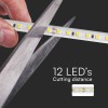 Banda led smd 2835 10.5w/m 220-240v ip65 4000k rola 10m